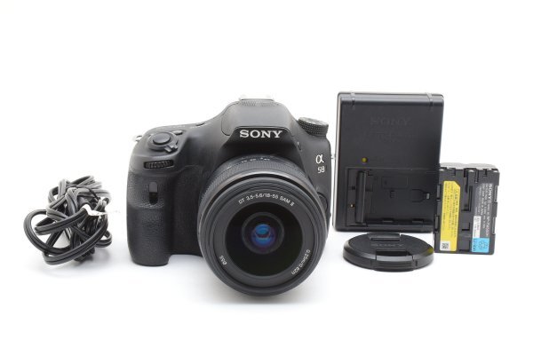 ADS8715★ ショット数 6,102枚 美品 ★ ソニー SONY SLT-A58 ボディ + DT 18-55mm F3.5-5.6 II レンズセット