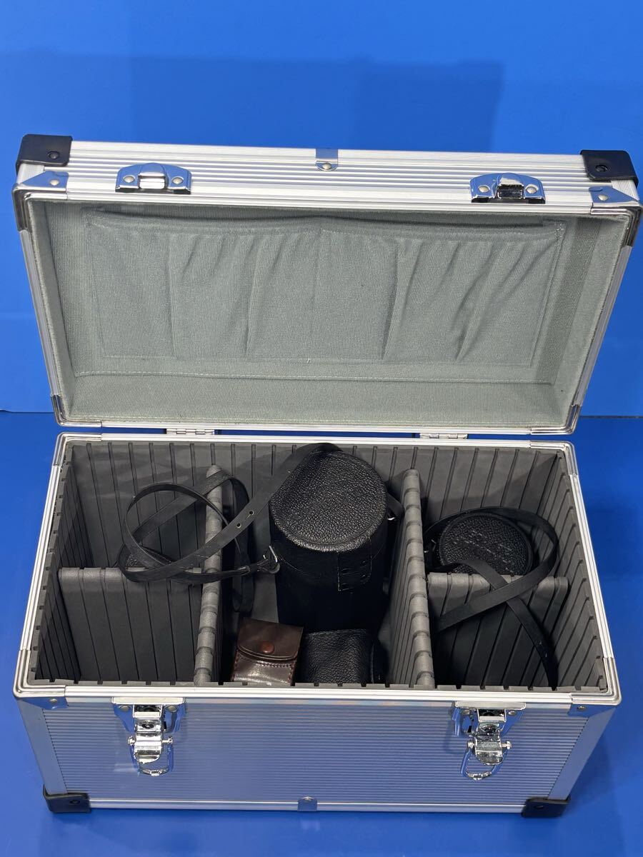 エツミ 【ETSUMI】アルミ製ハードケース 鍵付き カメラケース、他レンズ マウントアダプター アングルファインダーなどまとめて