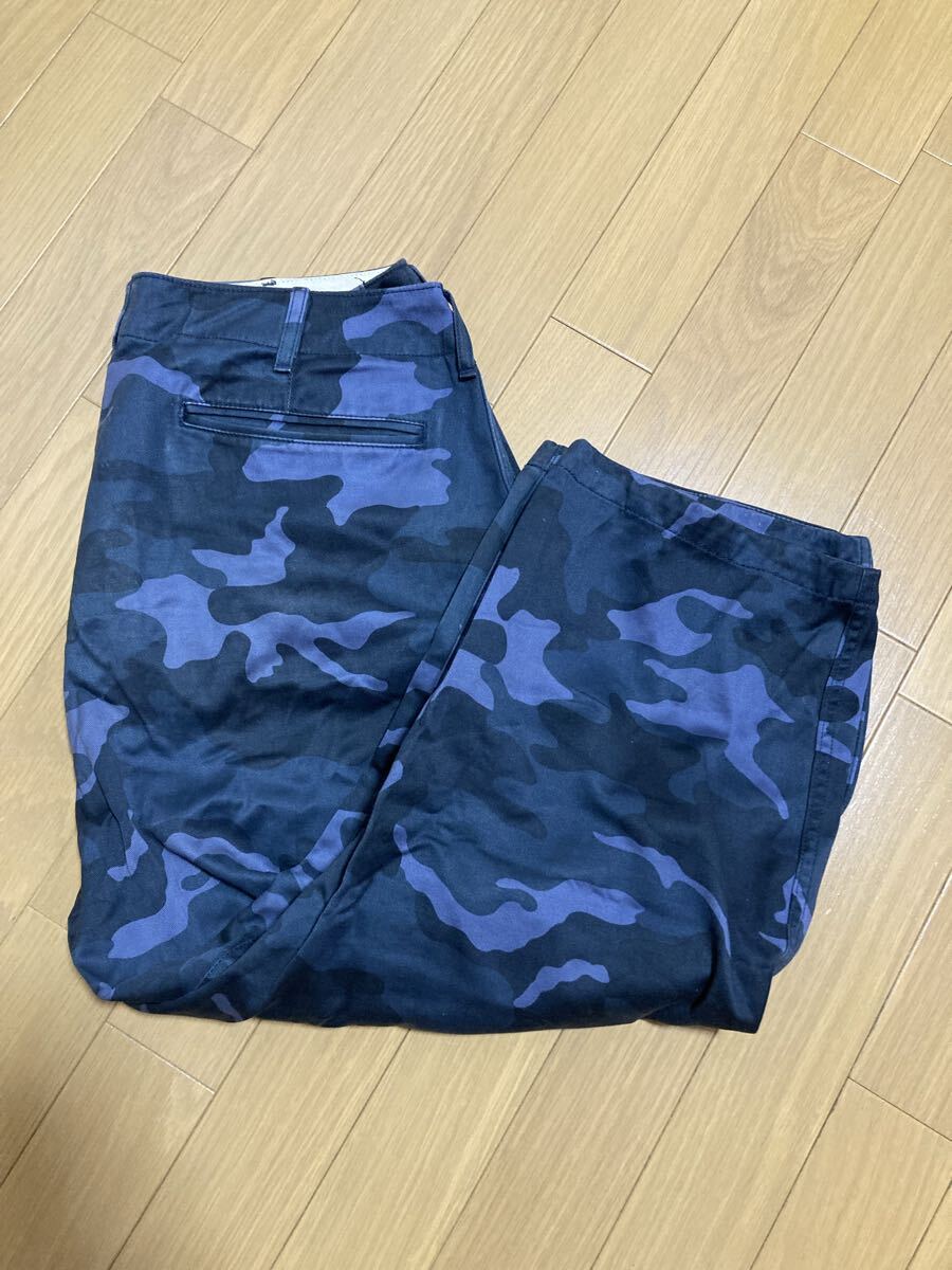[古着]BEAMS 迷彩パンツ　カーゴパンツ 迷彩 カモフラ ボトムス　Mサイズ クロップド