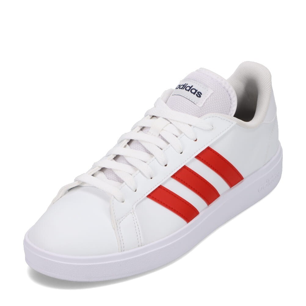 26.5cm 新品正規品 アディダス　グランドコート GRANDCOURT BASE 2.0 M メンズ スニーカー シューズ　ホワイト　レッド　FZ6461