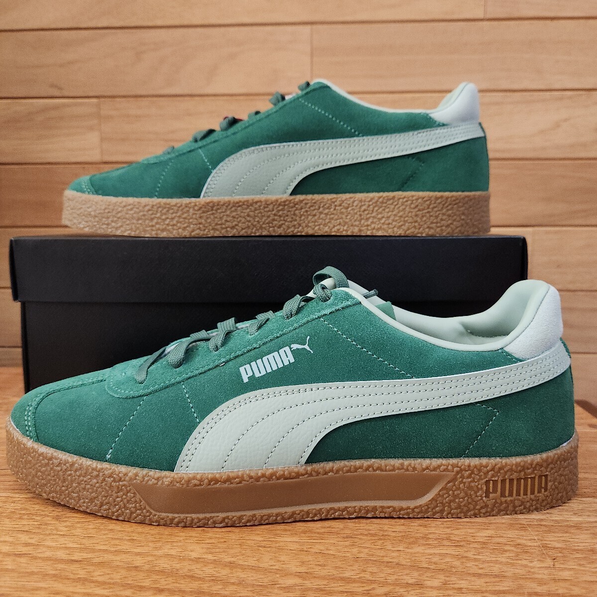26cm 新品正規品 プーマ(PUMA) CLUB SUEDE LEATHER FS　クラブ　スエード　レザー　グリーン/ガム 