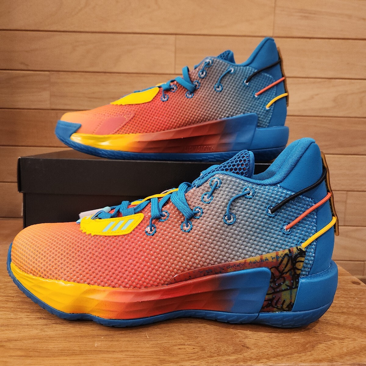 27cm 新品正規品　アディダス デイム 7 ダミアン・リラード イエロー/レッド FZ4409　DAME 7 