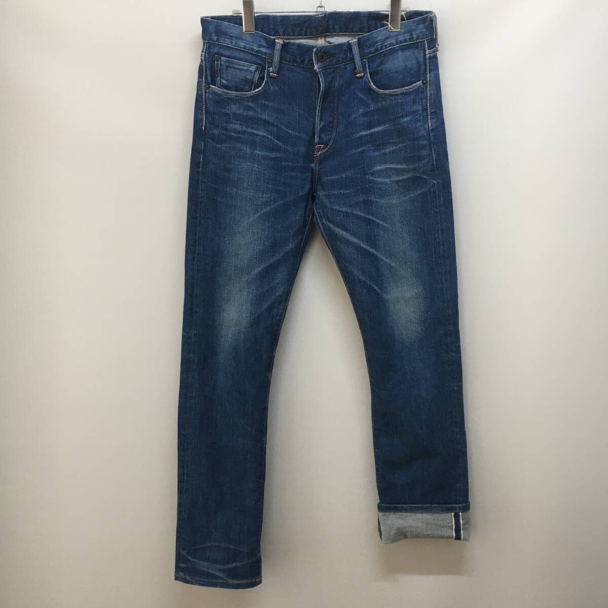日本製　KURO　クロ　セルビッジ　デニムパンツ　USED　12966