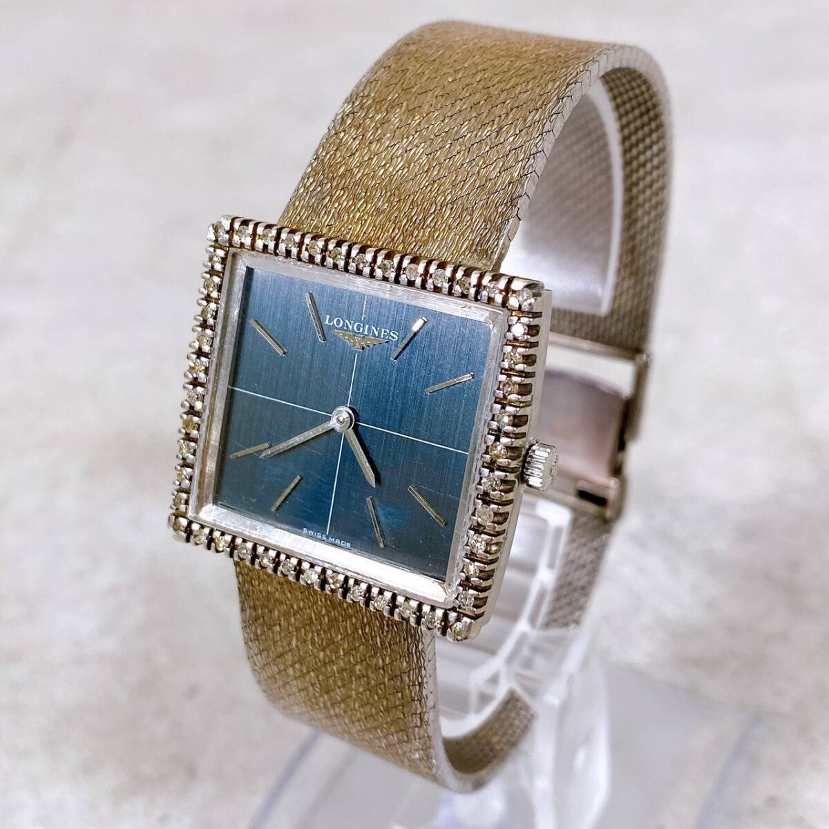 【ヤフオクのみ】ヴィンテージ　LONGINES 腕時計 18K 750刻印　69g　手巻き　稼動品　現状販売