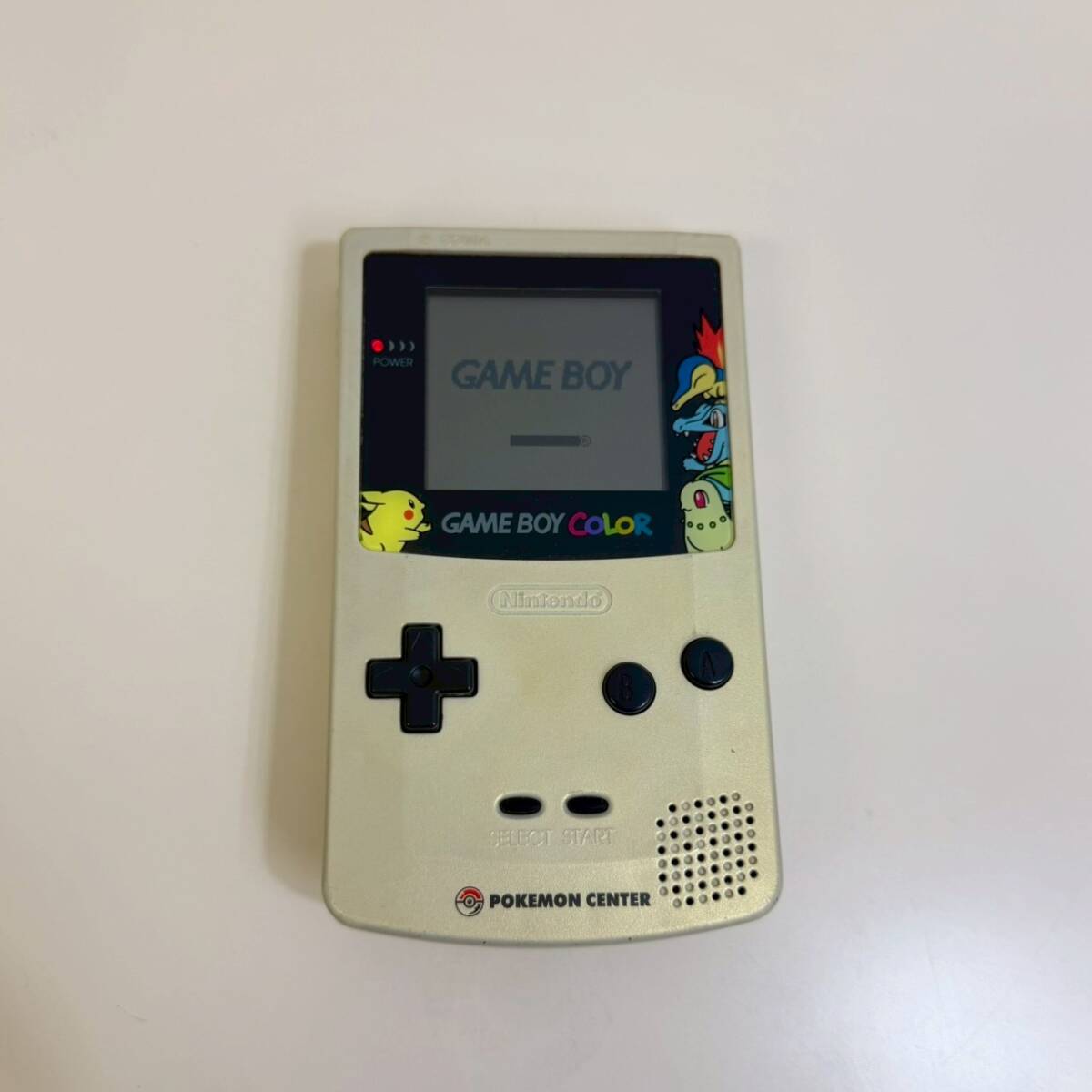 【②‐64】NINTENDO 任天堂 CGB-001 GBC ゲームボーイカラー 本体 ポケットモンスター 金銀記念バージョン ポケモンセンター限定　動作品