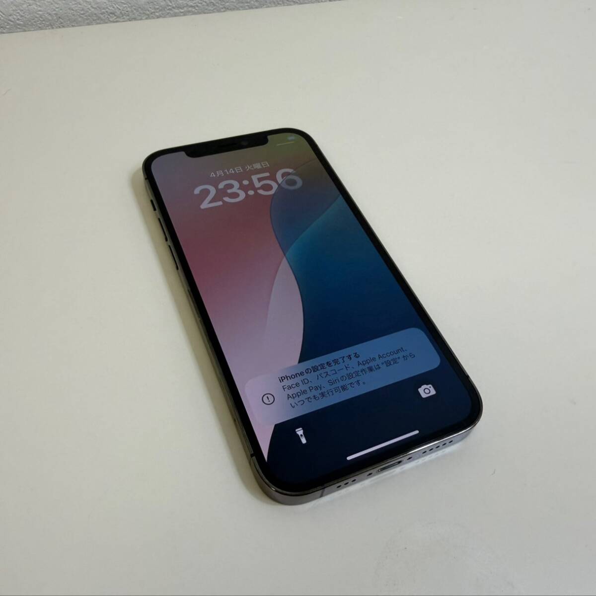 【②-22】iPhone12pro グラファイト MGM53J/A 128GB SIMロックあり バッテリー76% 動作品 