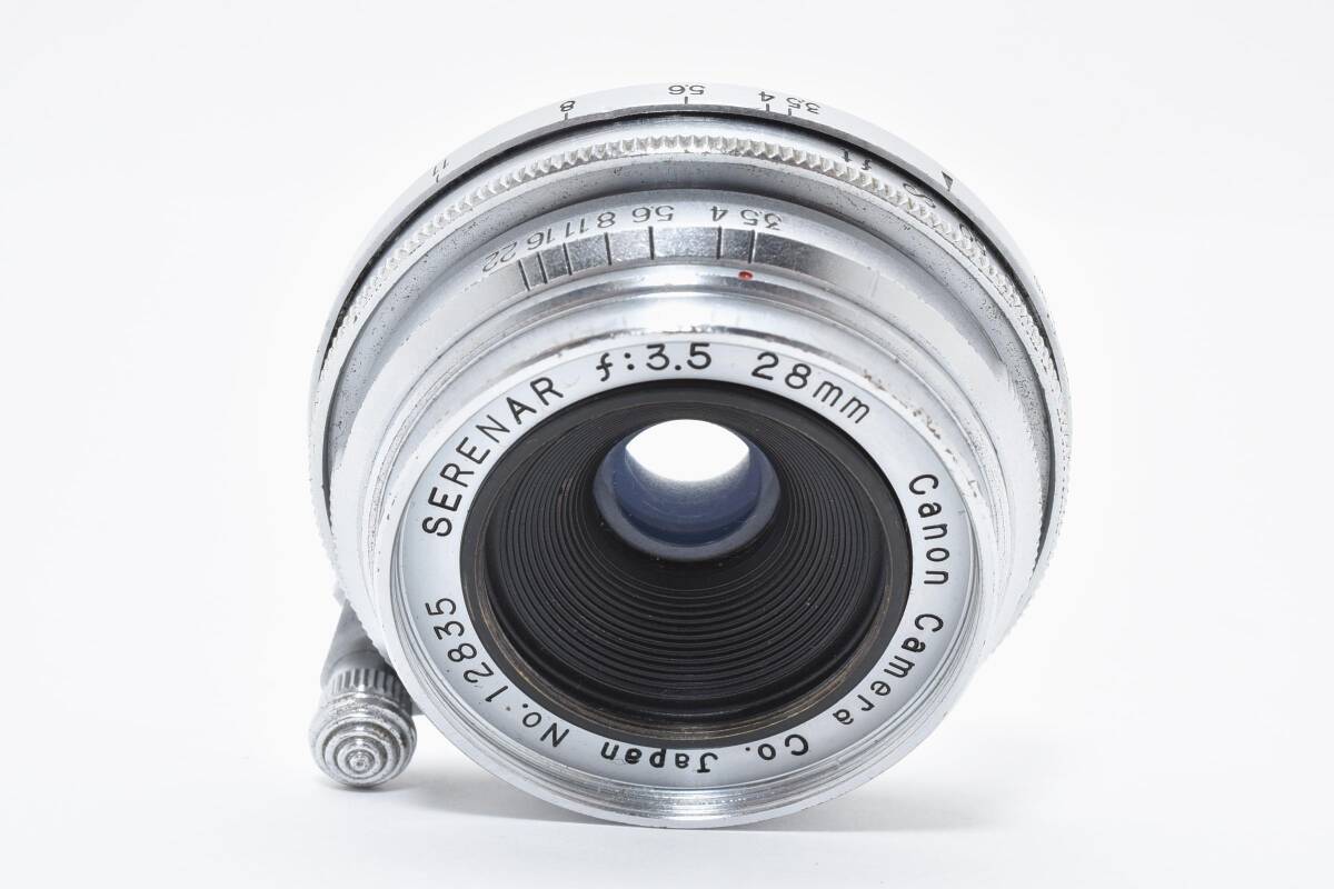 【簡易確認済】Canon SERENAR 28mm F3.5 キャノン セレナー 28/3.5 Lマウント L39 MF マニュアル レンズ スクリュー 2794881