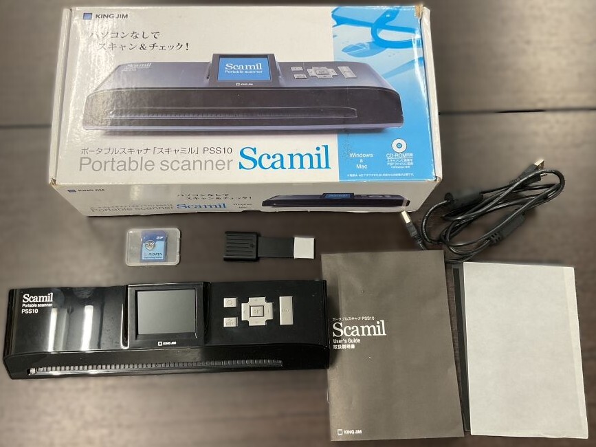 KING JIM キングジム ポータブルスキャナ スキャミル PSS10 通電確認済