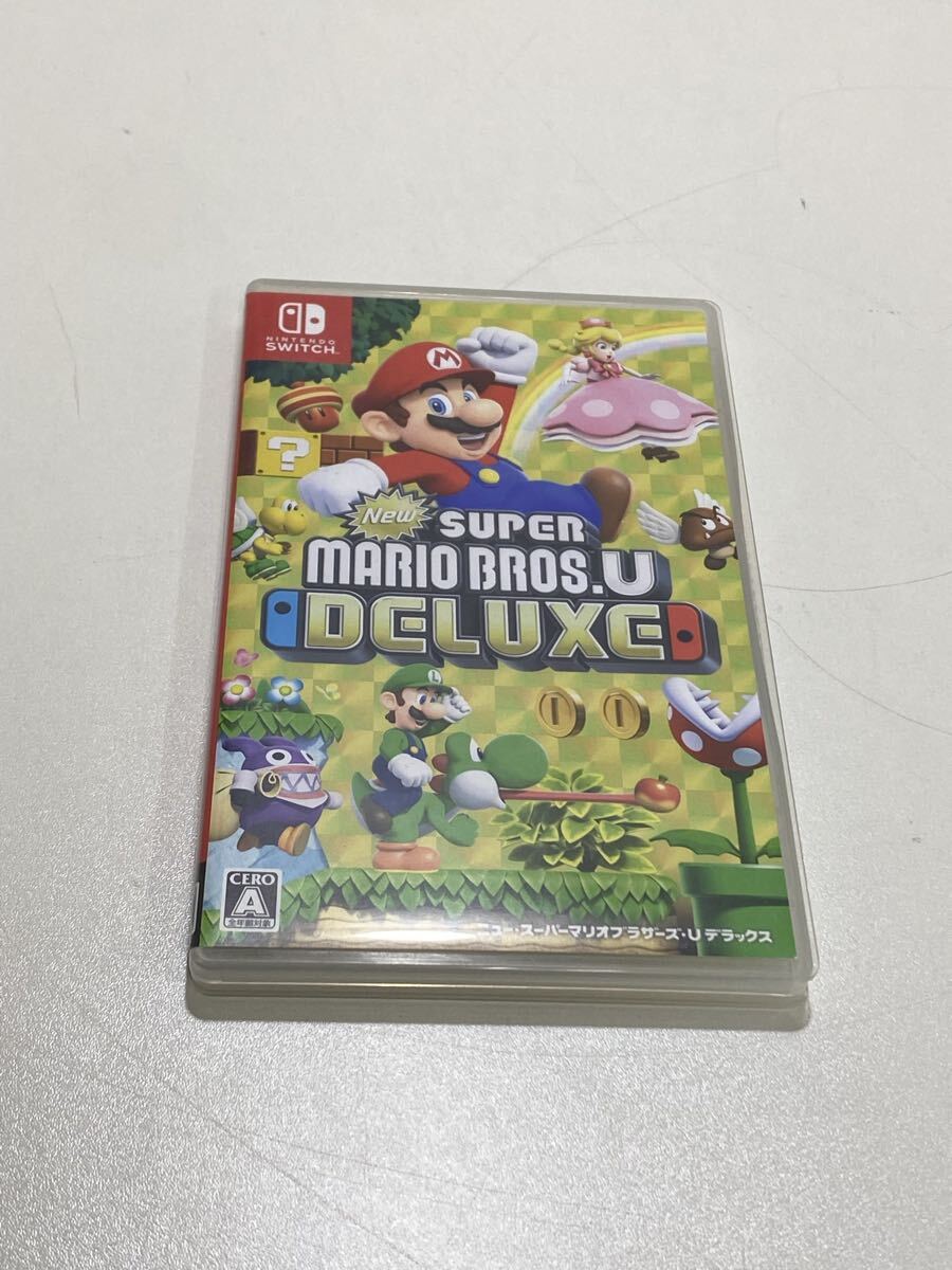 kj2407 Nintendo Switch 任天堂 ゲームソフト スーパーマリオブラザーズ　U デラックス　動作品　