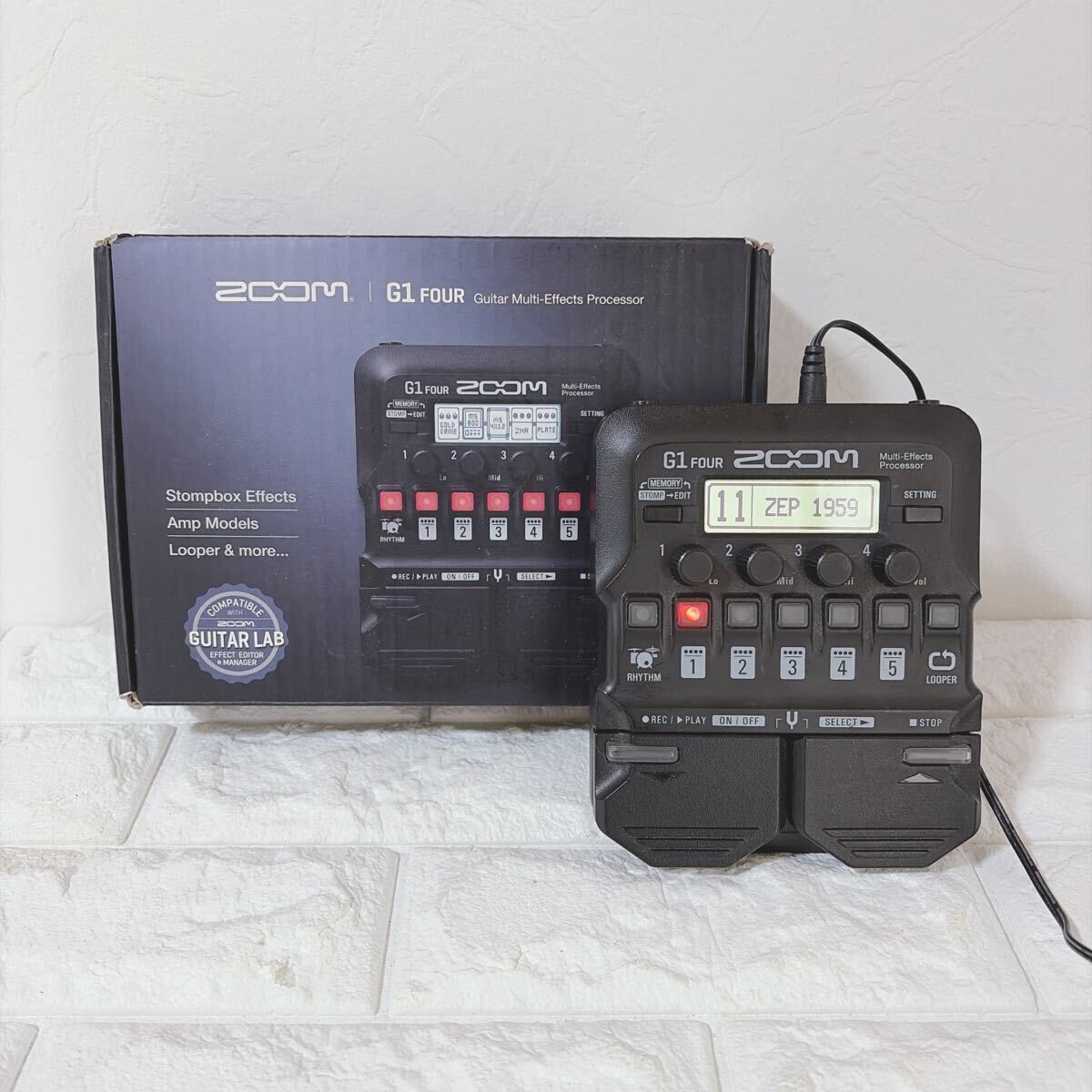 ZOOM G1 FOUR マルチエフェクター 音楽 中古品 通電〇 ご04