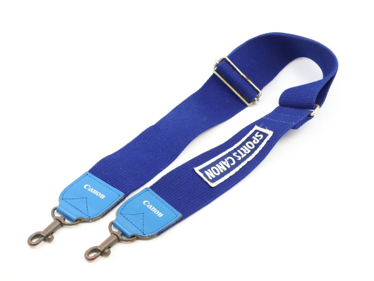 4664 Canon SPORTS CANON スポーツキャノン 青 白 blue white カメラ ストラップ【カメラヤ】【送料290円】