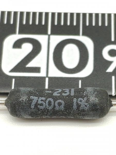 即納送料無料新品 2本 Vishay Dale 無誘導巻線抵抗 RS-2B 750Ω 管理No7H-Z