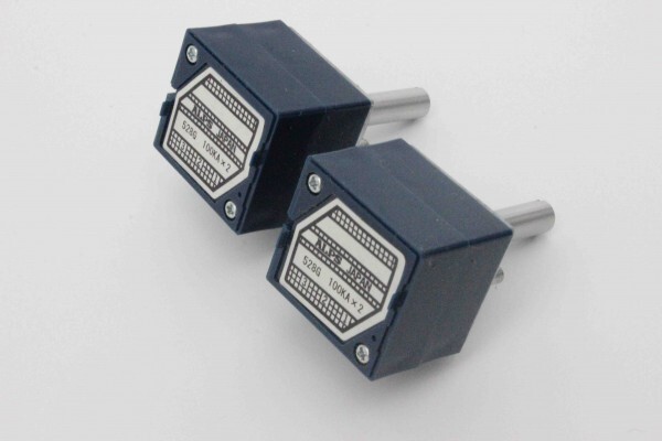 即納 100K 2個 基板おまけ新品正規品 アルプス ALPS 2連 ボリューム クリックなし RK27 15A 溝軸 操作部25mm Aカーブ 送料無料