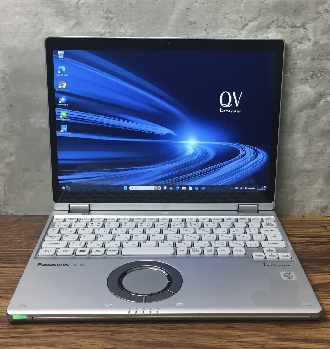 1円～ ●Panasonic LET'S NOTE QV9 / 第10世代 Core i5 10310U (1.70GHz) / メモリ 8GB / SSD 256GB / 12型 (2880x1920) / Win11 Pro 64bit