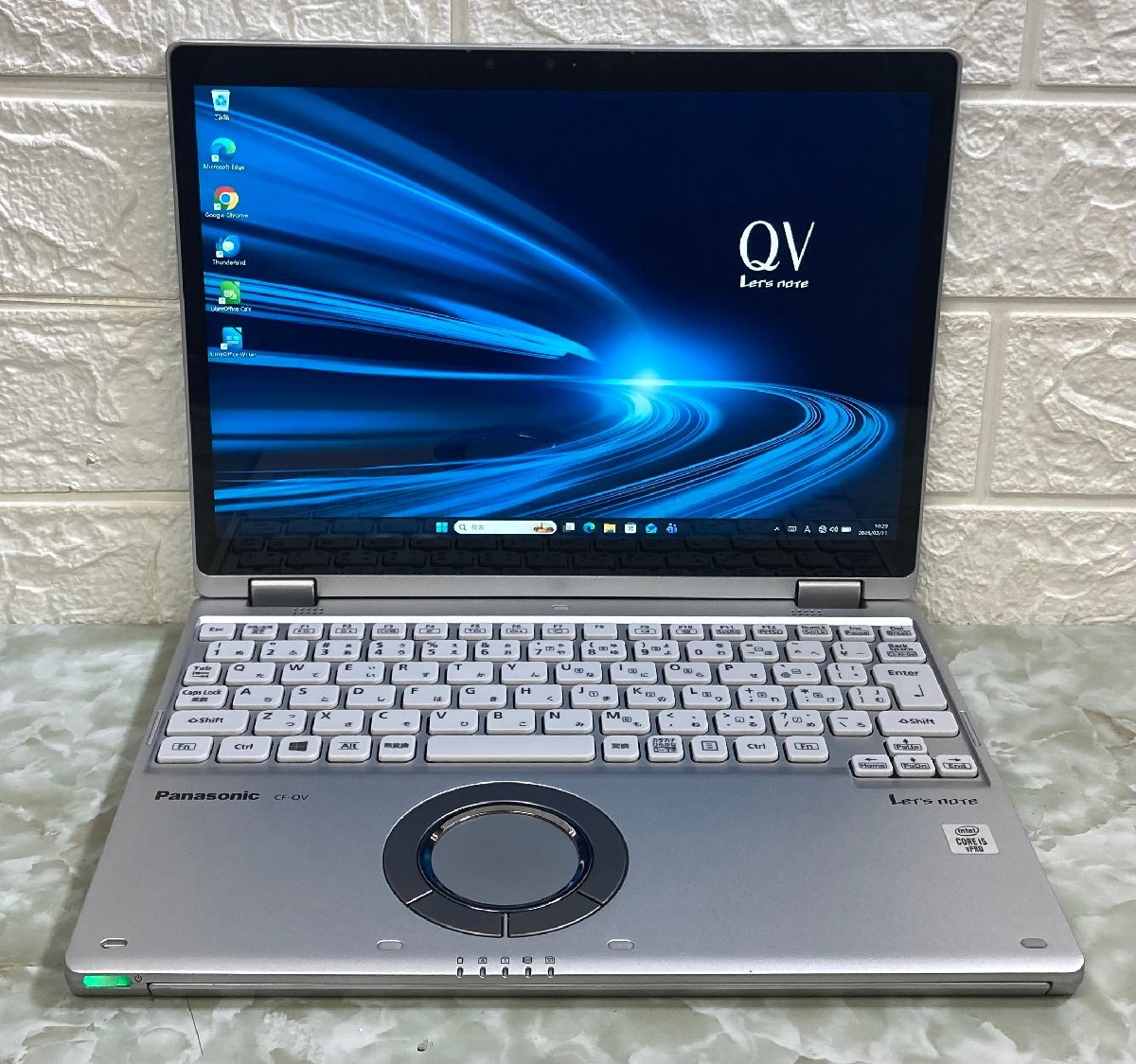 1円～ ●Panasonic LET'S NOTE QV9 / 第10世代 Core i5 10310U (1.70GHz) / メモリ 8GB / SSD 256GB / 12型 (2880x1920) / Win11 Pro 64bit