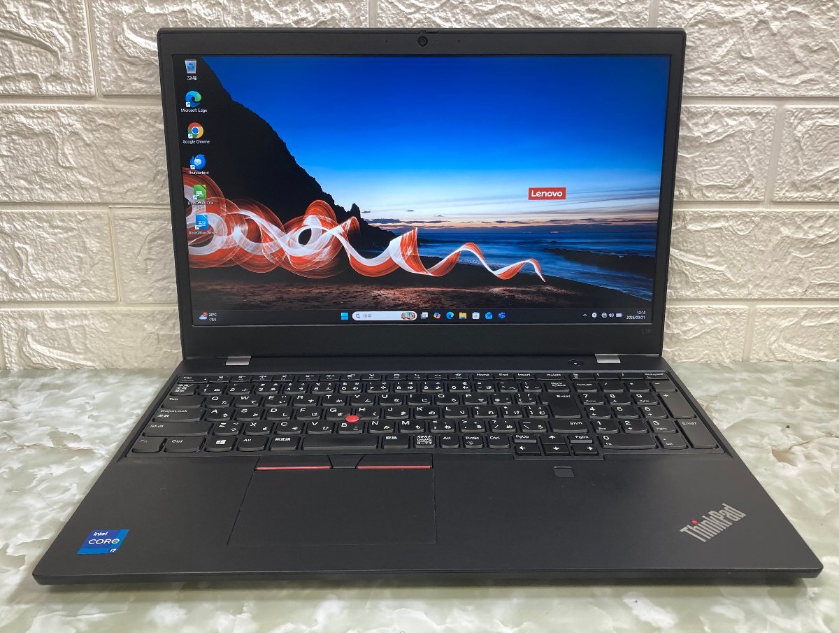 1円～ ●LENOVO THINK PAD L15 GEN2 / 第11世代 Core i7 1165G7 (2.80GHz) / メモリ 16GB / NVMe SSD 512GB / 15.6型 フルHD / Win11 Pro