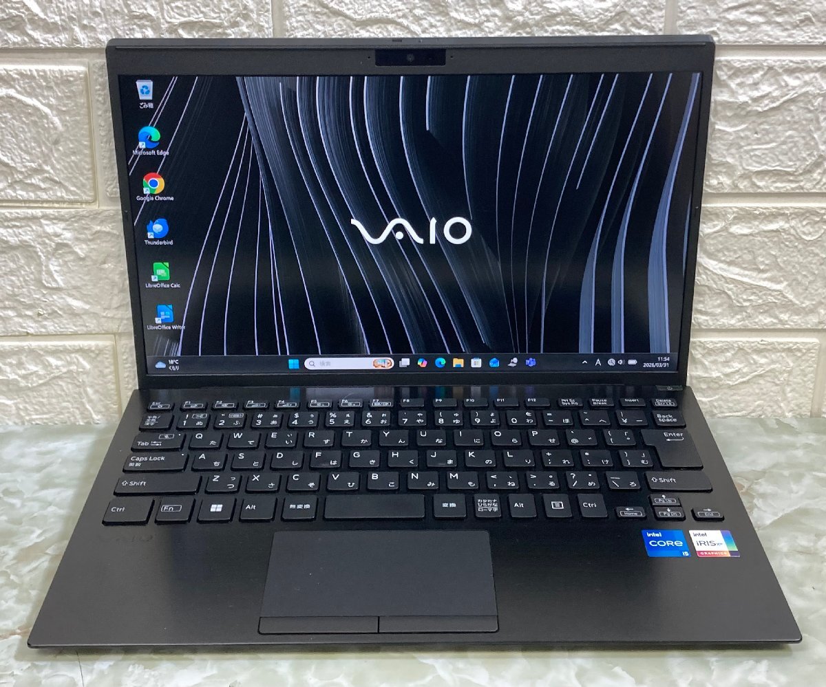 1円～ ●VAIO Pro PG / 第12世代 Core i5 1235U (1.30GHz) / メモリ 16GB / NVMe SSD 256GB / 13.3型 フルHD / Windows11 Pro 64bit