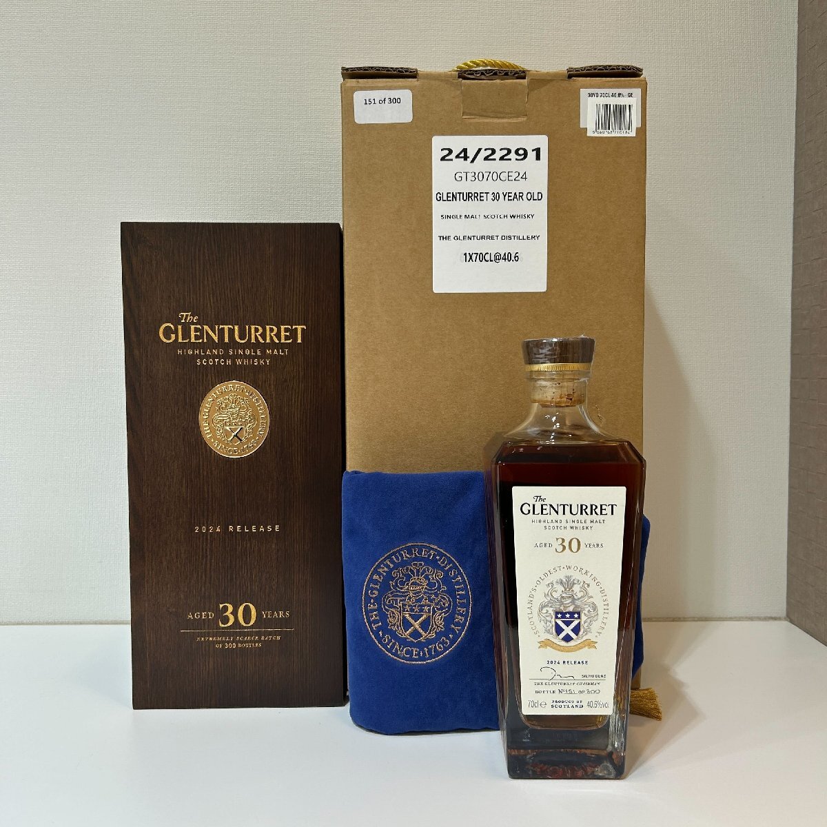 【252＋41534】THE GLENTURRET 30年 2024年リリース　ザ グレンタレット　ウイスキー 700ml 40.6% 未開封　箱付き　※東京都内限定発送