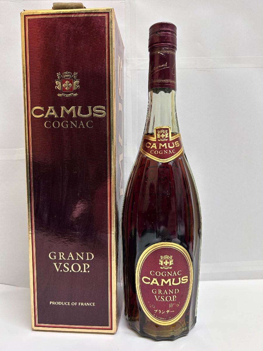 【581_58519】CAMUS　COGNAC　GRAND V.S.O.P　ブランデー　700ml　40%　未開栓　箱あり　箱ダメージあり　【東京都内限定発送】