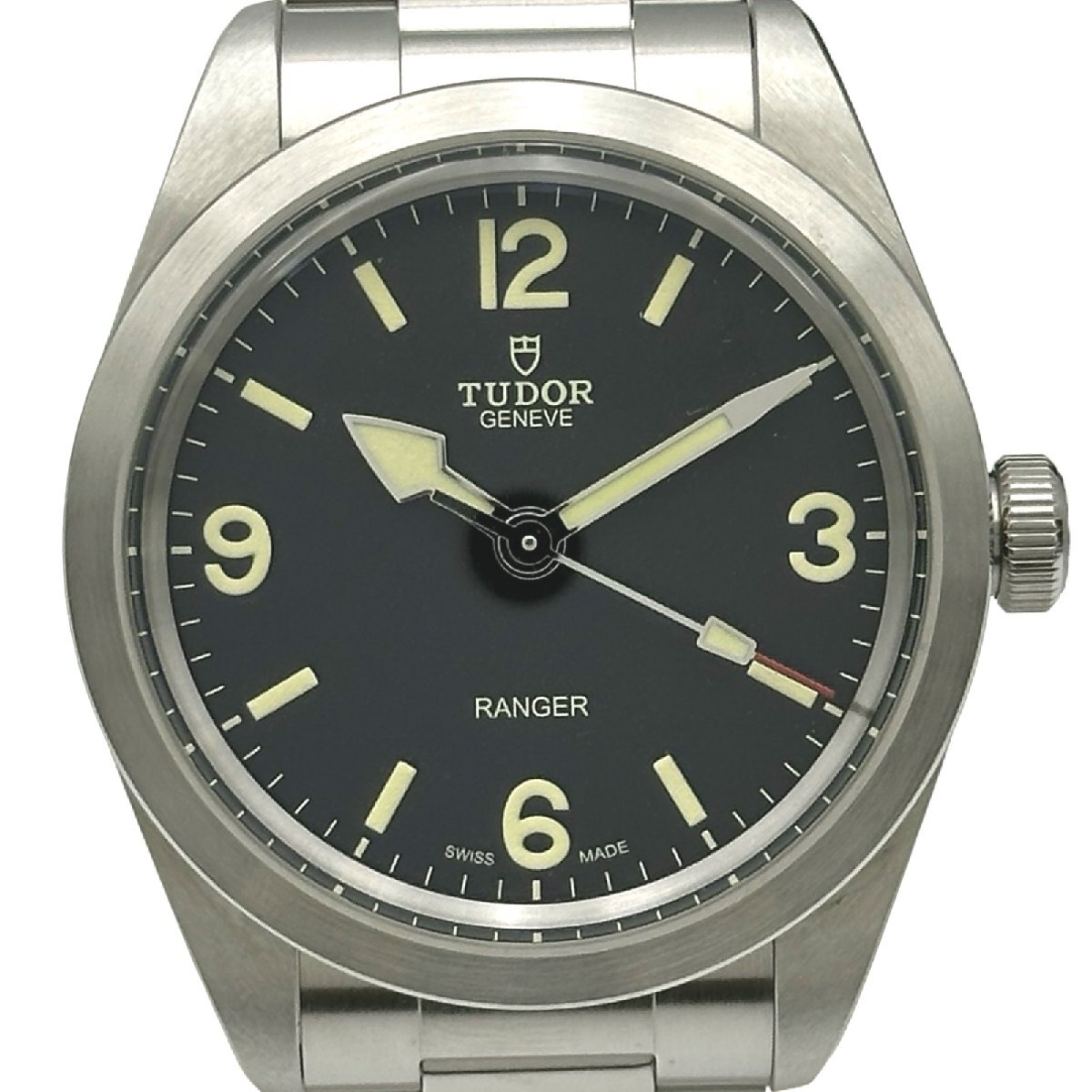 チューダー/チュードル TUDOR レンジャー 79950 ブラック ステンレススチール 腕時計 メンズ 中古