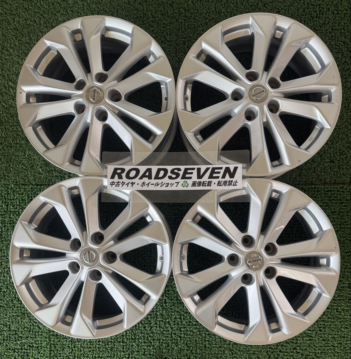 ◆日産 エクストレイル T32系 純正 ◆17×7J +45 PCD114.3(5H) ハブ径:約66mm 4本Set 中古アルミ ◆劣化/傷等有◆送料無料(一部地域を除く)