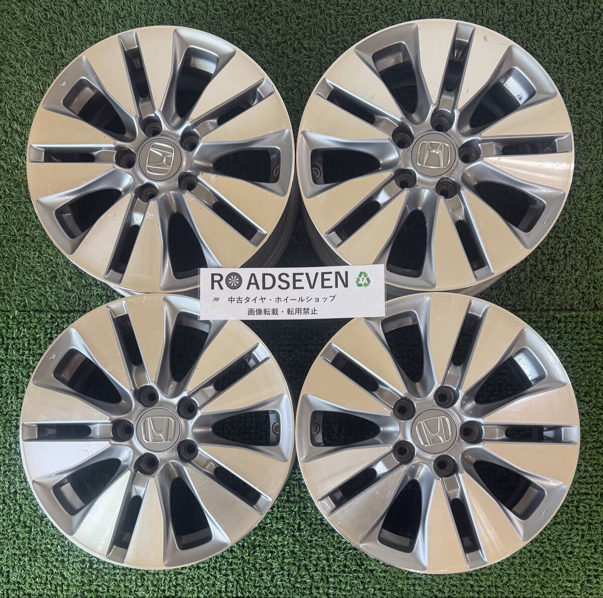 ◆ ホンダ ステップワゴン スパーダ 純正 ◆16×6J +50 PCD114.3(5H) ハブ径:約50mm 4本Set 中古アルミ ◆送料無料(一部地域を除く)