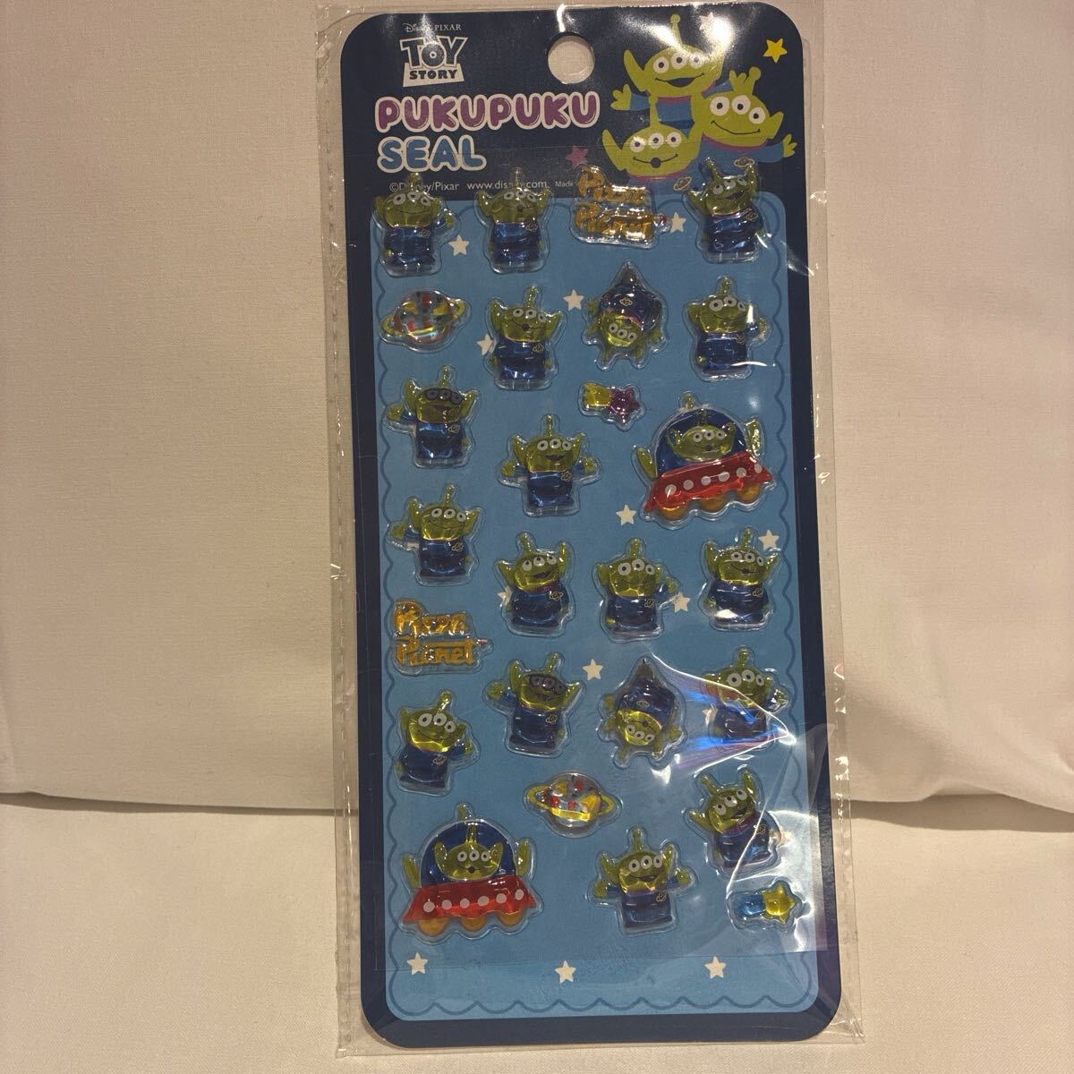 【新品】本物　正規品　硬い ボンボンドロップシール トイストーリー リトルグリーンメン ぷくぷくシール Disney SEAL シール