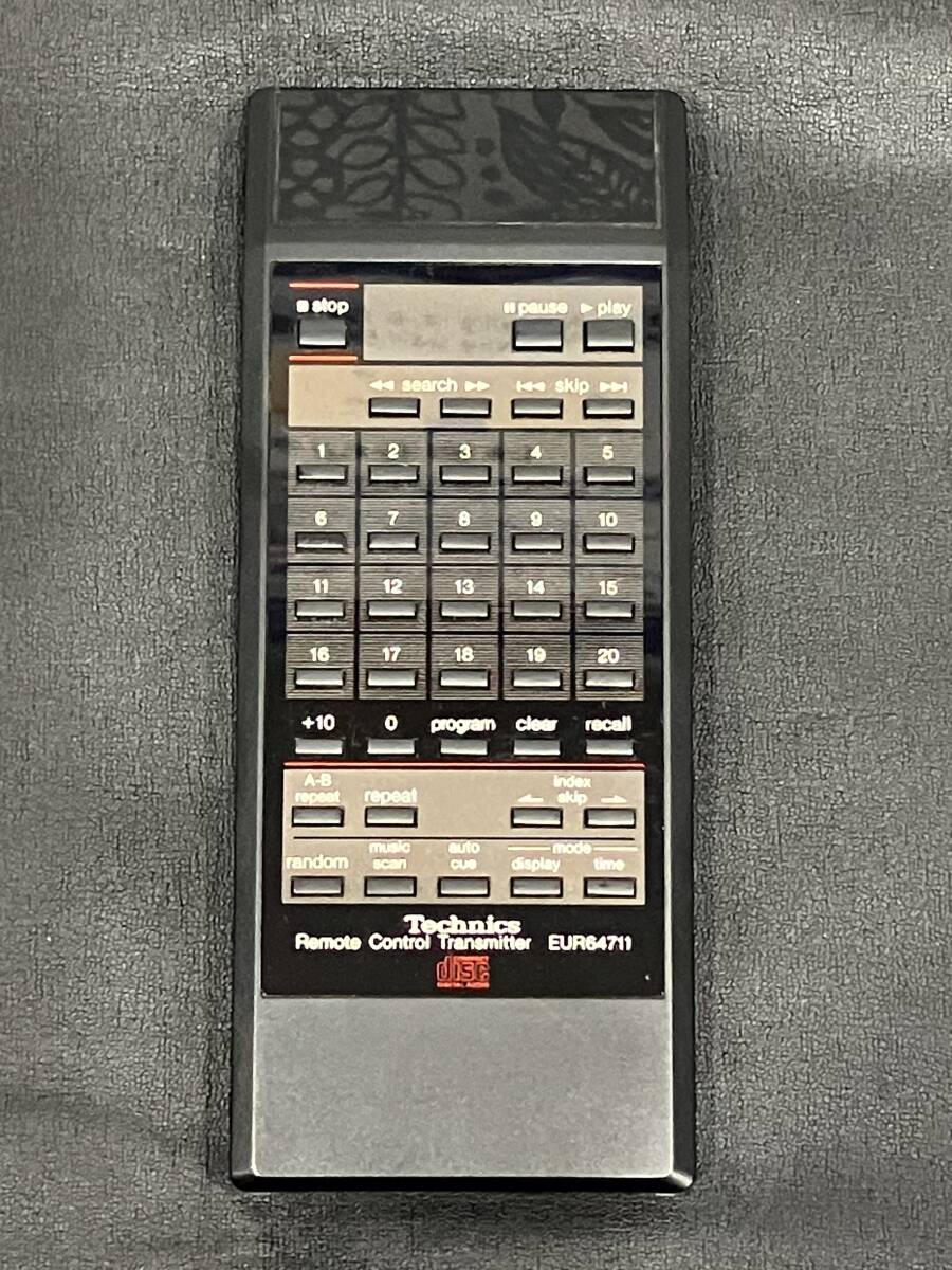 純正 Technics テクニクス CDプレーヤー SL-P990 SL-P770 リモコン EUR64711 松下電器