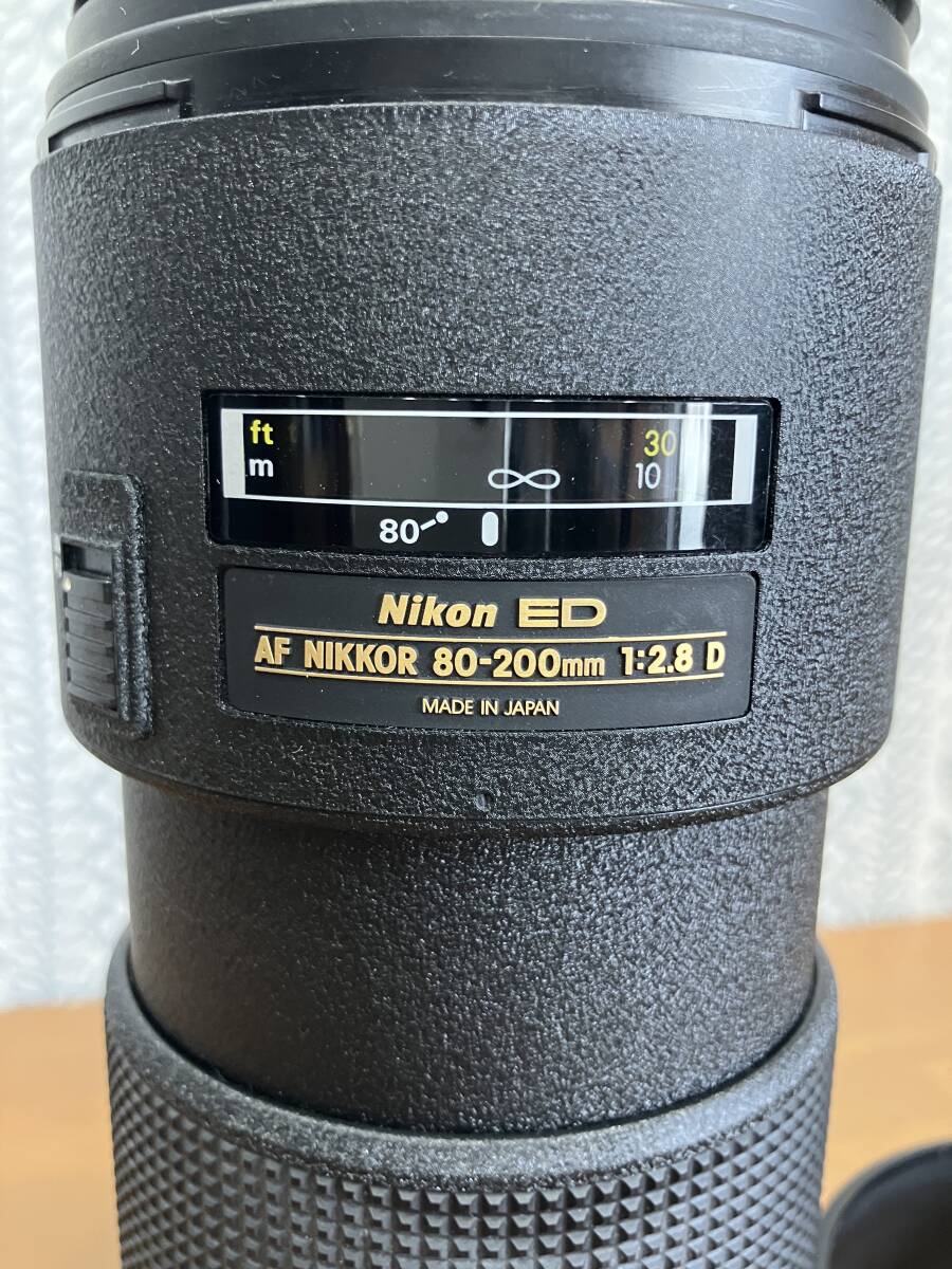 Nikon ED AF Nikkor 80-200mm 1：2.8 望遠ズームレンズ ニコン カメラ レンズ + HB-7　中古美品