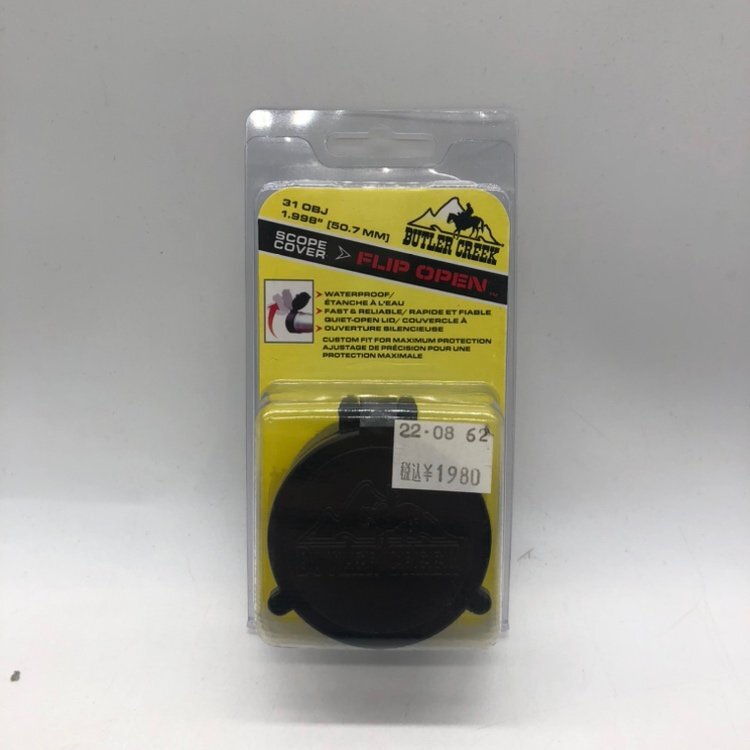 【80】 バトラークリーク フリップオープン スコープカバー レンズ 31 OBJ 外径 約50.7mm 未使用品 現状品