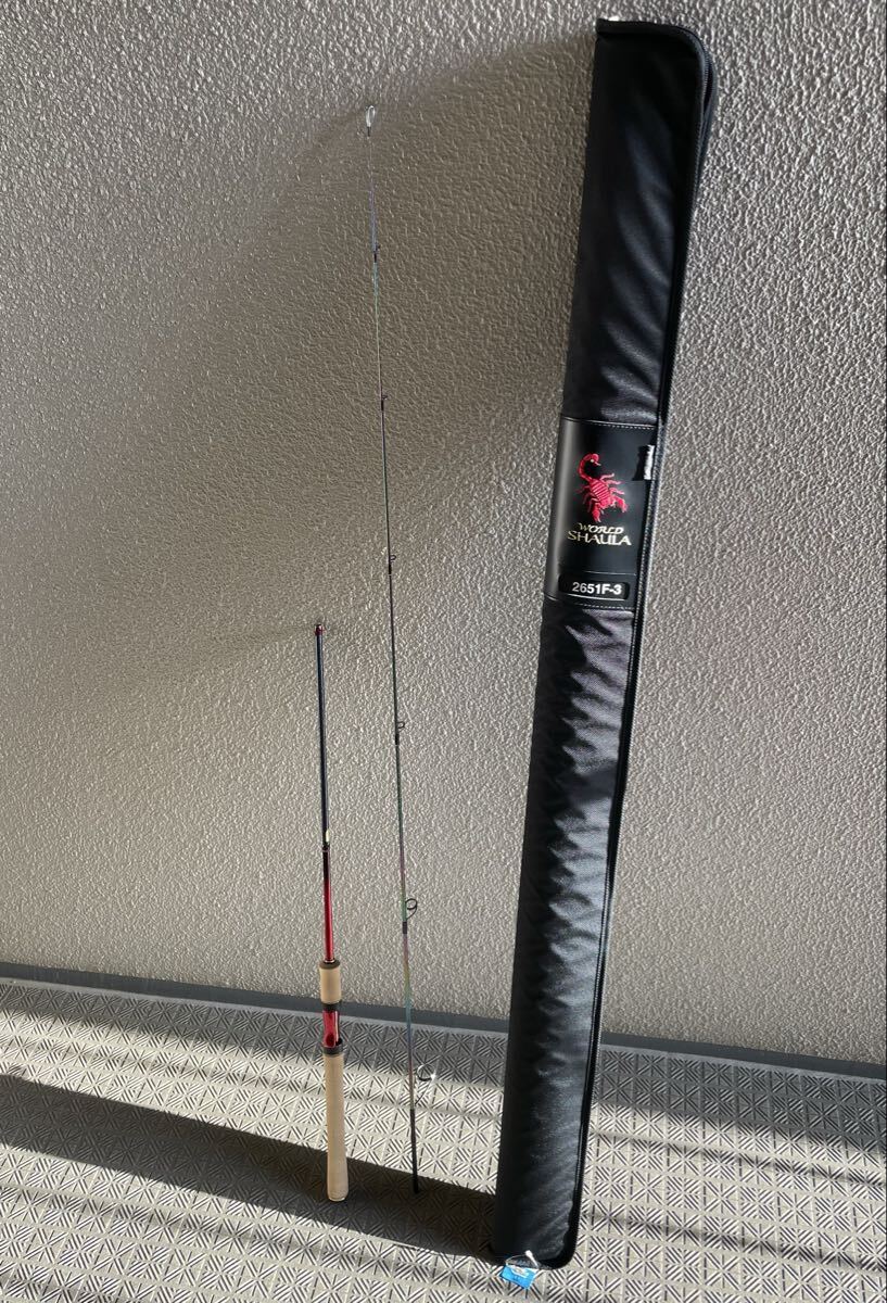 シマノ 246547 ワールドシャウラ 2651F-3 スピニングモデル 1.98m ロッド フリースタイル フィッシング SHIMANO 0410