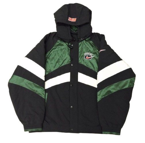 19ssモデル Supreme×NIKE Hooded Sports Jacket サイズXL SU191003MXP グリーン/ブラック フーデッドスポーツジャケット 中古品
