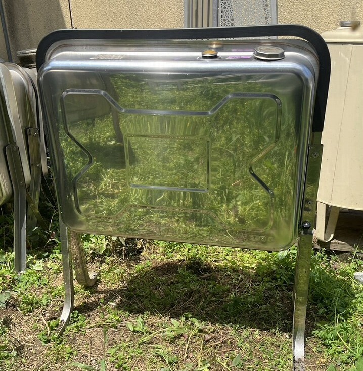 A2　福岡発 ステンレス　灯油タンク　約90Ｌ　中古　灯油ボイラー　角型　中古　メンテナンス済　引取り：田川市