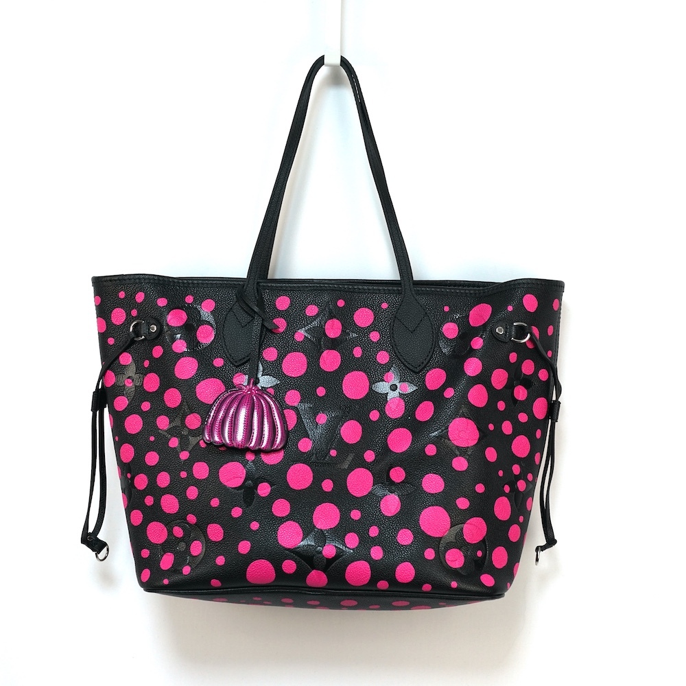 LOUIS VUITTON LV×YK ルイヴィトン ネヴァーフルMM 草間彌生 モノグラム アンプラント インフィニティ ドット トートバッグ M46419