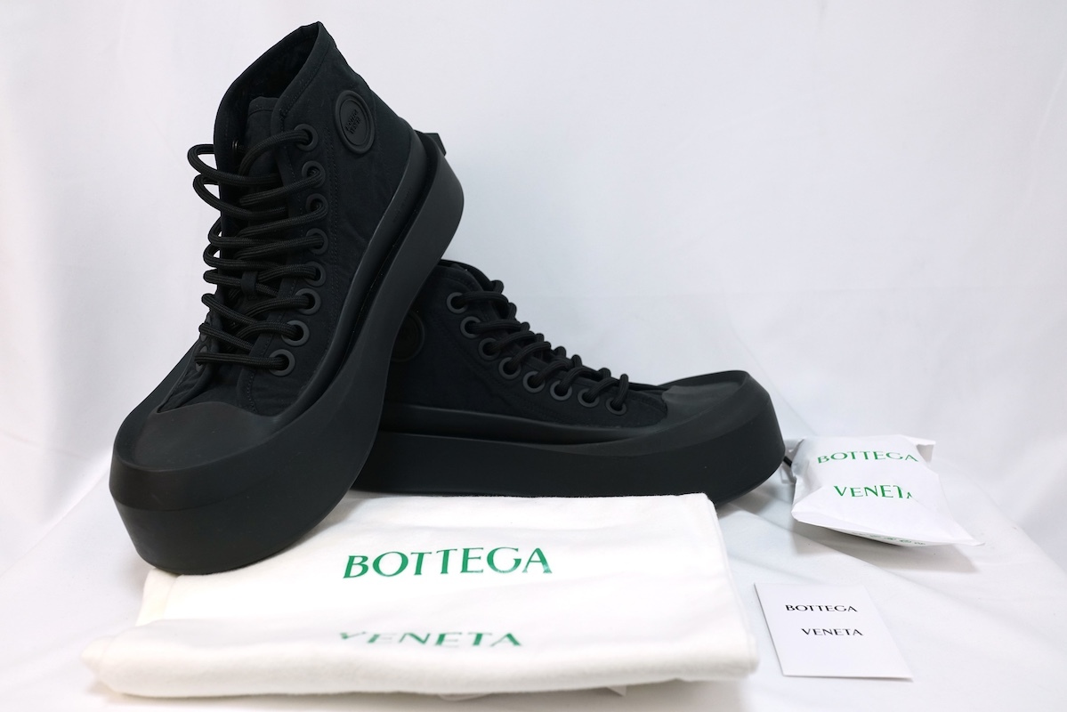 BOTTEGA VENETA ボッテガヴェネタ JUMBO SNEAKER ジャンボ スニーカー CITY NYLON ブラック 44サイズ（約29cm） 741358 V2X50