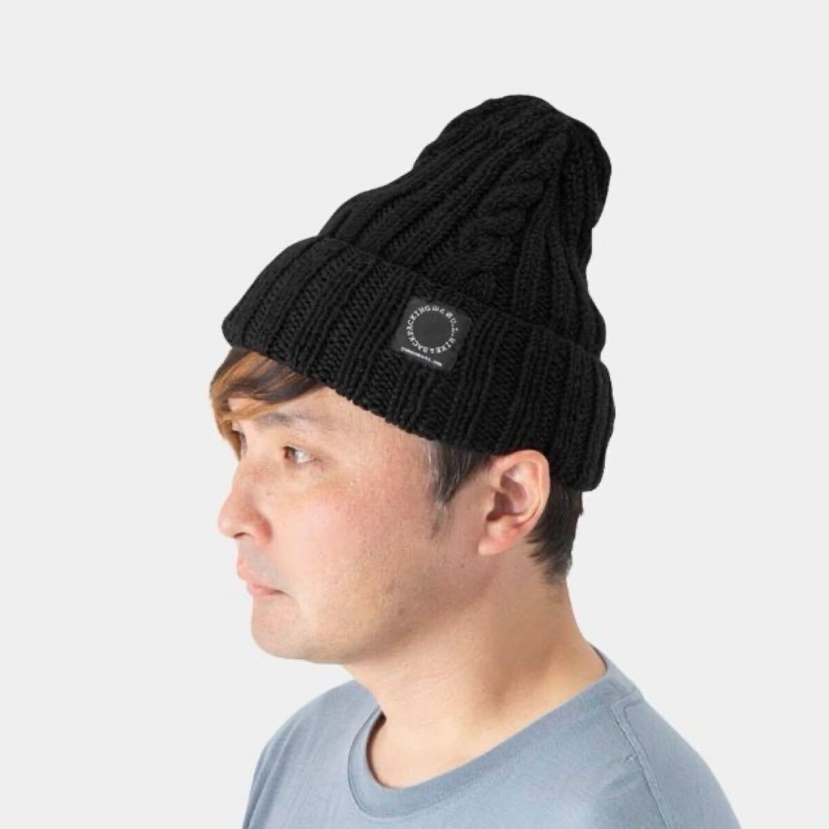 山と道 yamatomichi Merino Knit Cap メリノニットキャップ メリノウール ニットキャップ ニット帽 アウトドア ブラック 登山