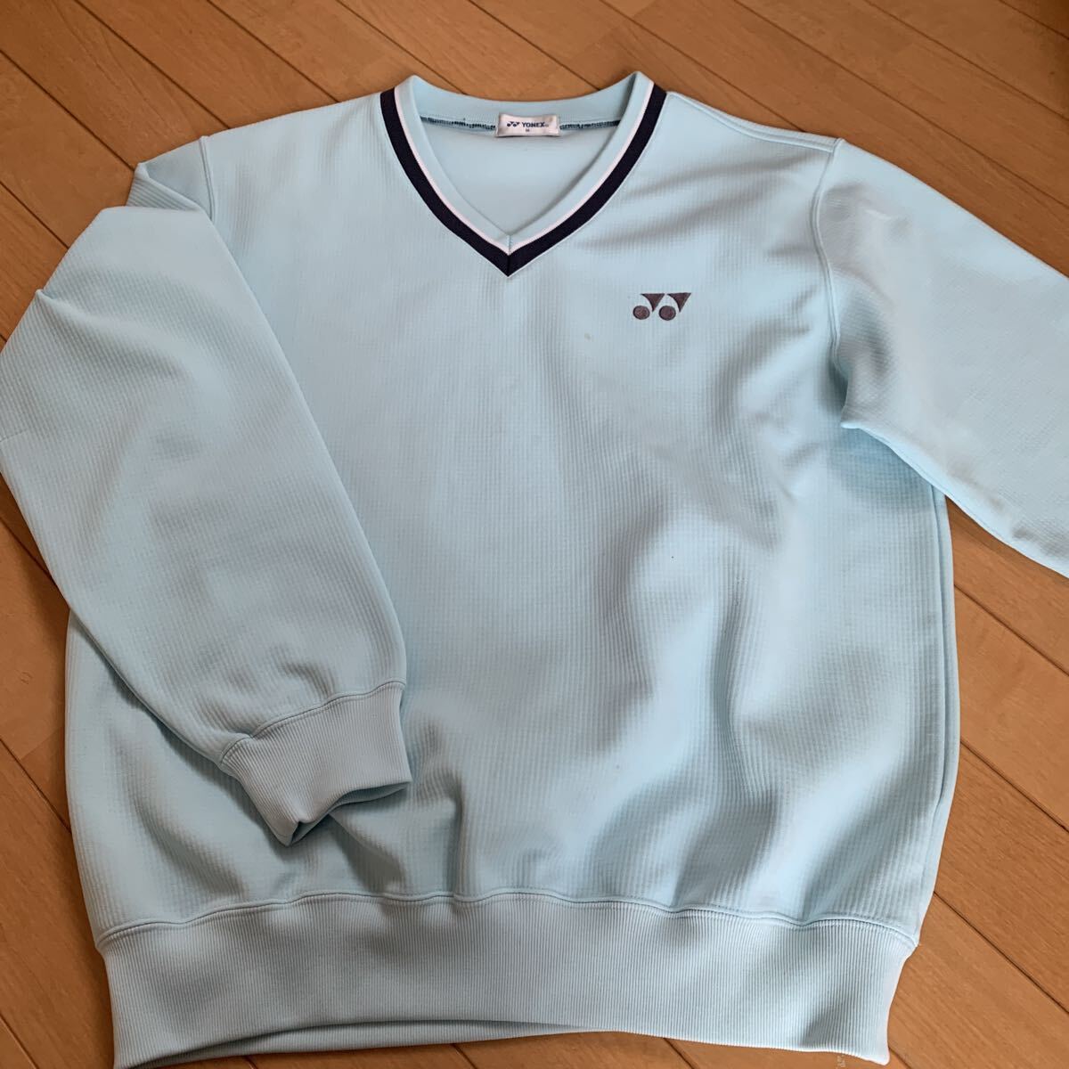 YONEX ヨネックス Vネックトレーナー ライトブルー Mサイズ