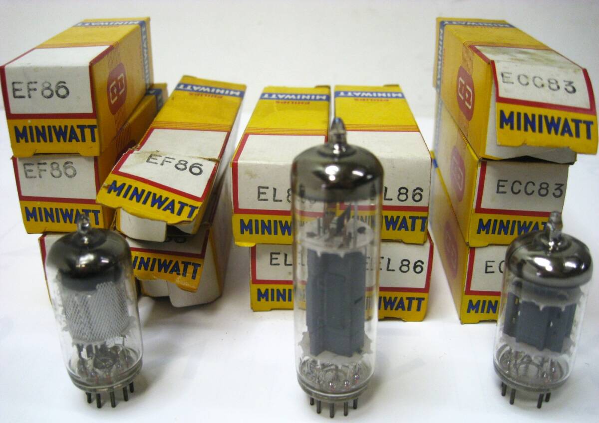 【東京 谷中 質屋おぢさん】未使用 アンティーク 希少 フィリップス MINIWATT 真空管 12ヶセット
