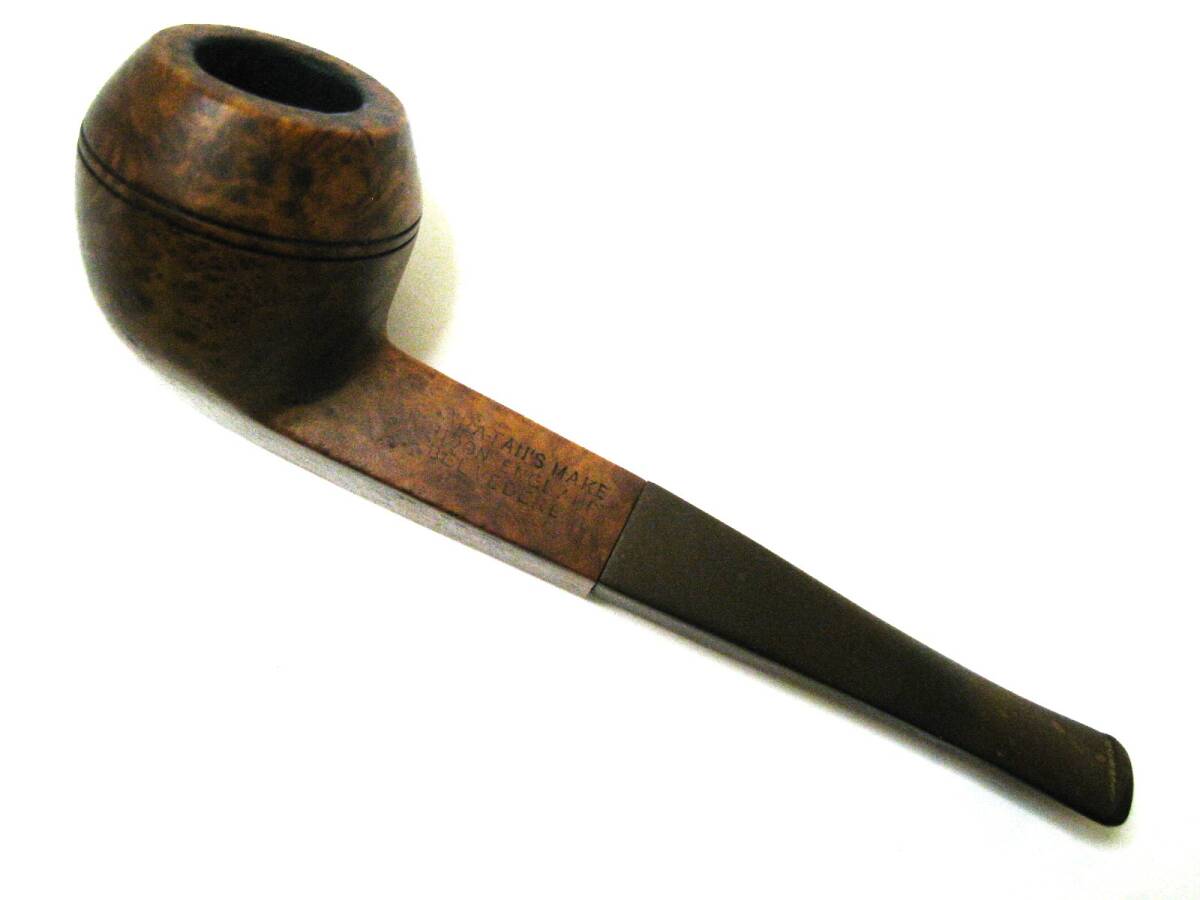 【東京 谷中 質屋おぢさん】アンティーク レトロ 骨董品 木製 パイプ Pipe 約 39.8g　b