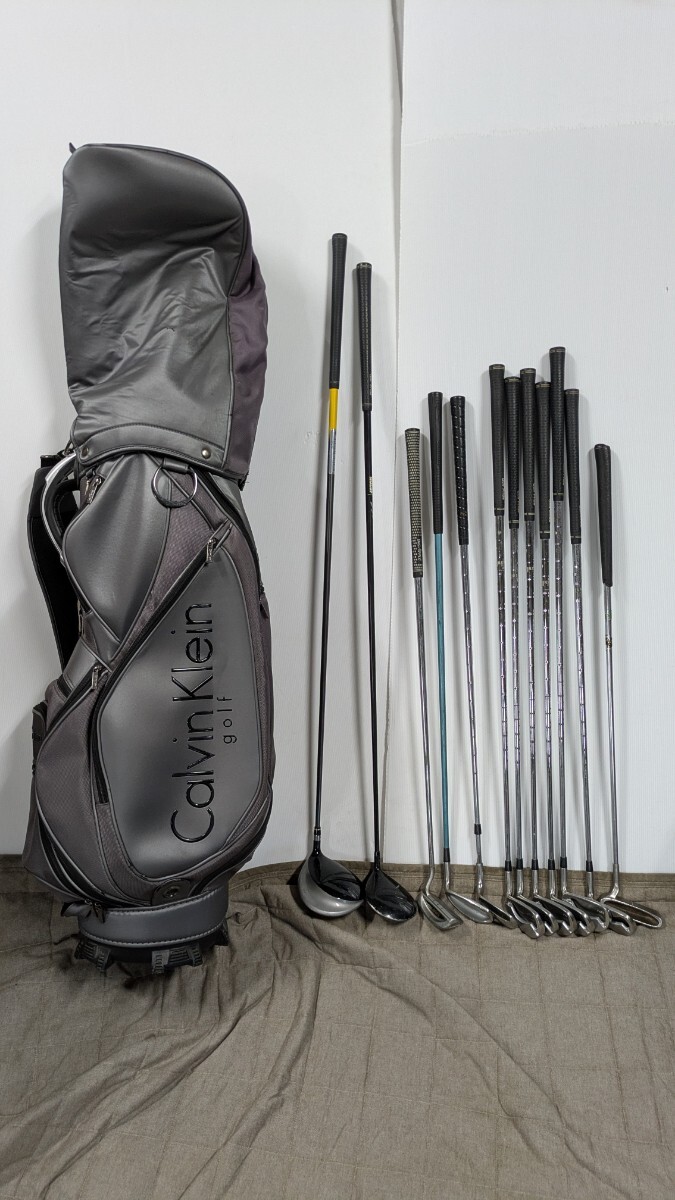A2【500円スタート】ゴルフクラブセット ゴルフプランナー TOBUNDA Calvin Klein ナイキ SHALOP含む ドライバー アイアン パター ゴルフ