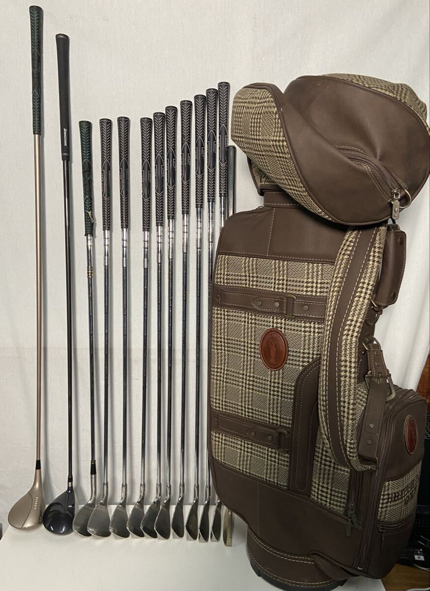 H【500円スタート】ゴルフセット MEGAHIT 1/10.5° /Reygrande 3/SPALDING TourWege 56°/Seville Lynx 3.4.5.6.7.8.9.S.P/ミズノ パター 