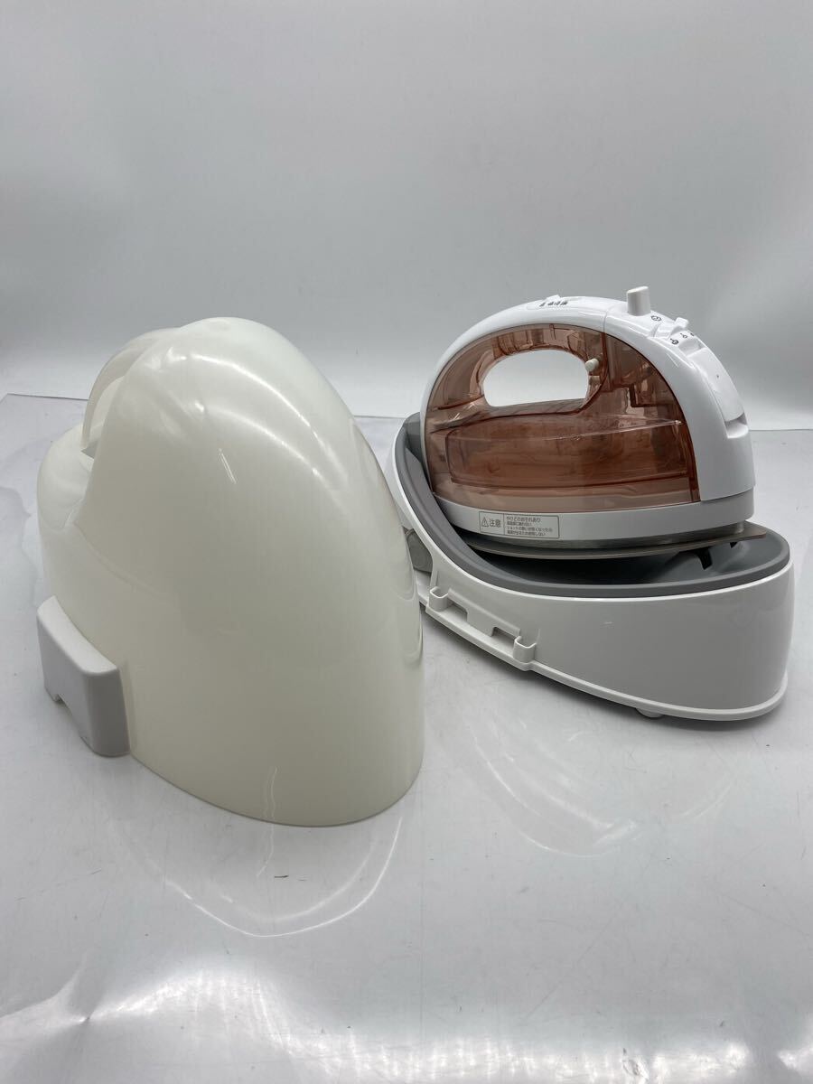 O【500円スタート】Panasonic コードレススチームアイロン CaRuRu NI-WL406 パナソニック アイロン スチームアイロン ピンク カルル