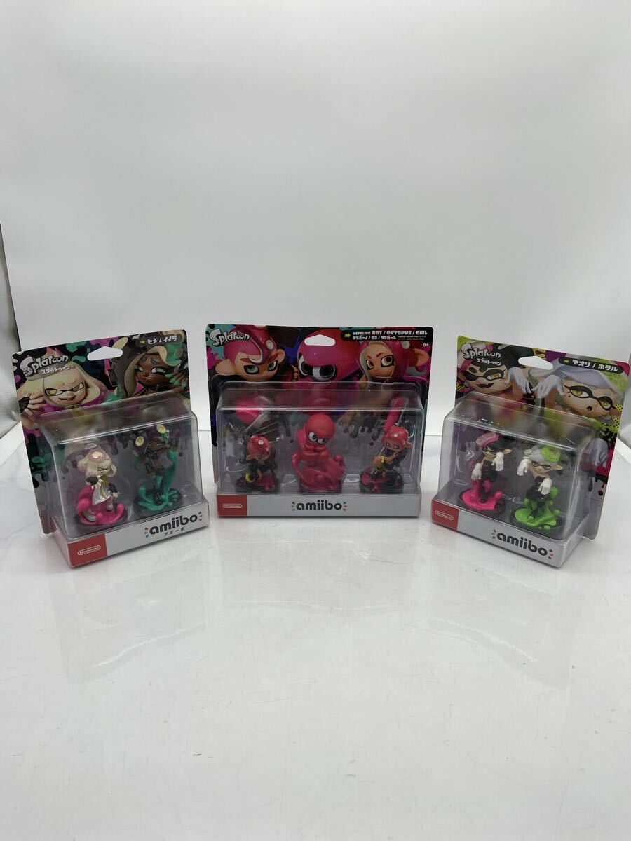 O【500円スタート】amiibo まとめ スプラトゥーン トリプルセット／テンタクルズセット/シオカラーズセット ヒメ イイダ タコ含 アミーボ
