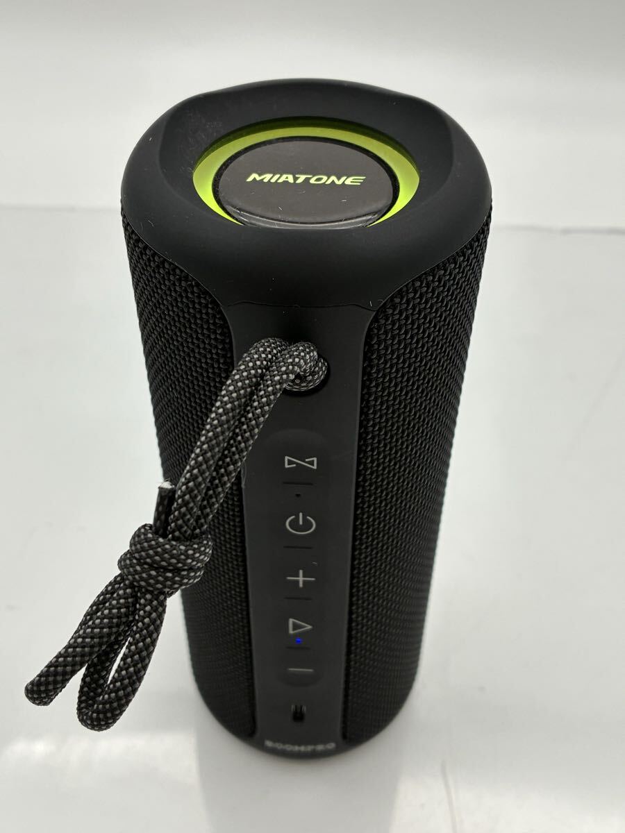 E【500円スタート】MIATONE BOOMPRO Bluetoothスピーカー Q12PRO ブラック 防水 動作品