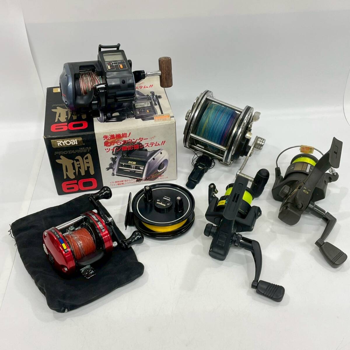■ 1円〜【まとめ売り】 釣り具 リール 6点 まとめ DAIWA ダイワ Abu Garcia アブガルシア SILSTAR シルスター RYOBI リョービ 等 K163958