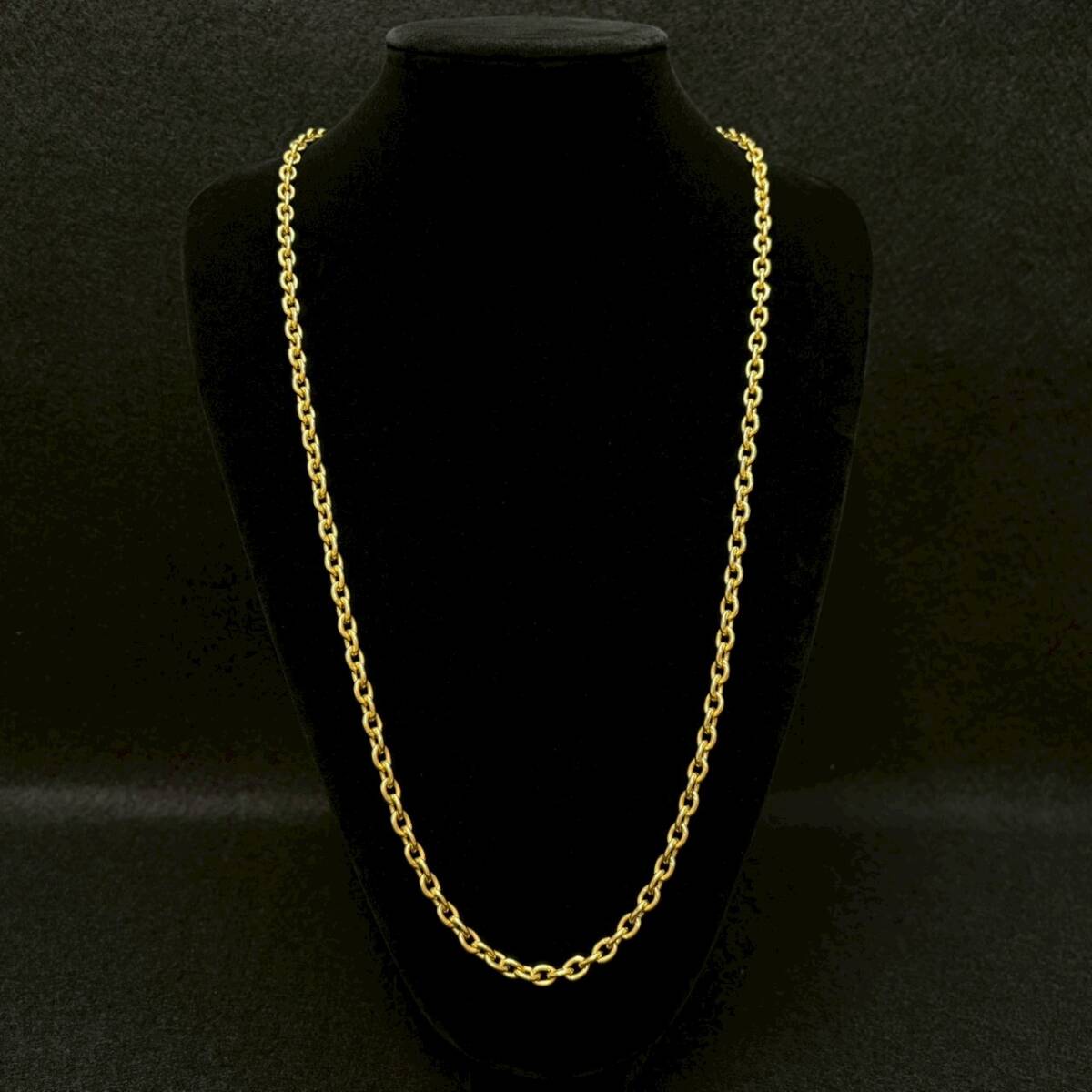 ■ 1円〜【現状保管品】 CHANEL シャネル ネックレス ゴールドカラー ロング チェーン 全長約86.5cm 金色 アクセサリー レディース K163916