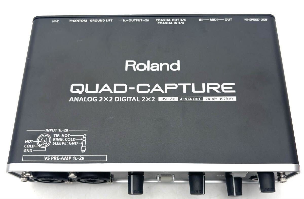 【美品】Roland UA-55 QUAD-CAPTURE ANALOG 2×2 DIGITAL 2×2 ローランド オーディオインターフェース 