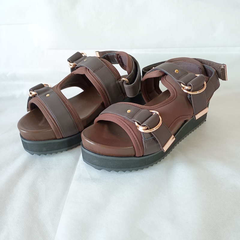 美品 GALLARDAGALANTE【2.718】ベルテッドサンダル ブラウン 36（23-23.5）　ガリャルダガランテ