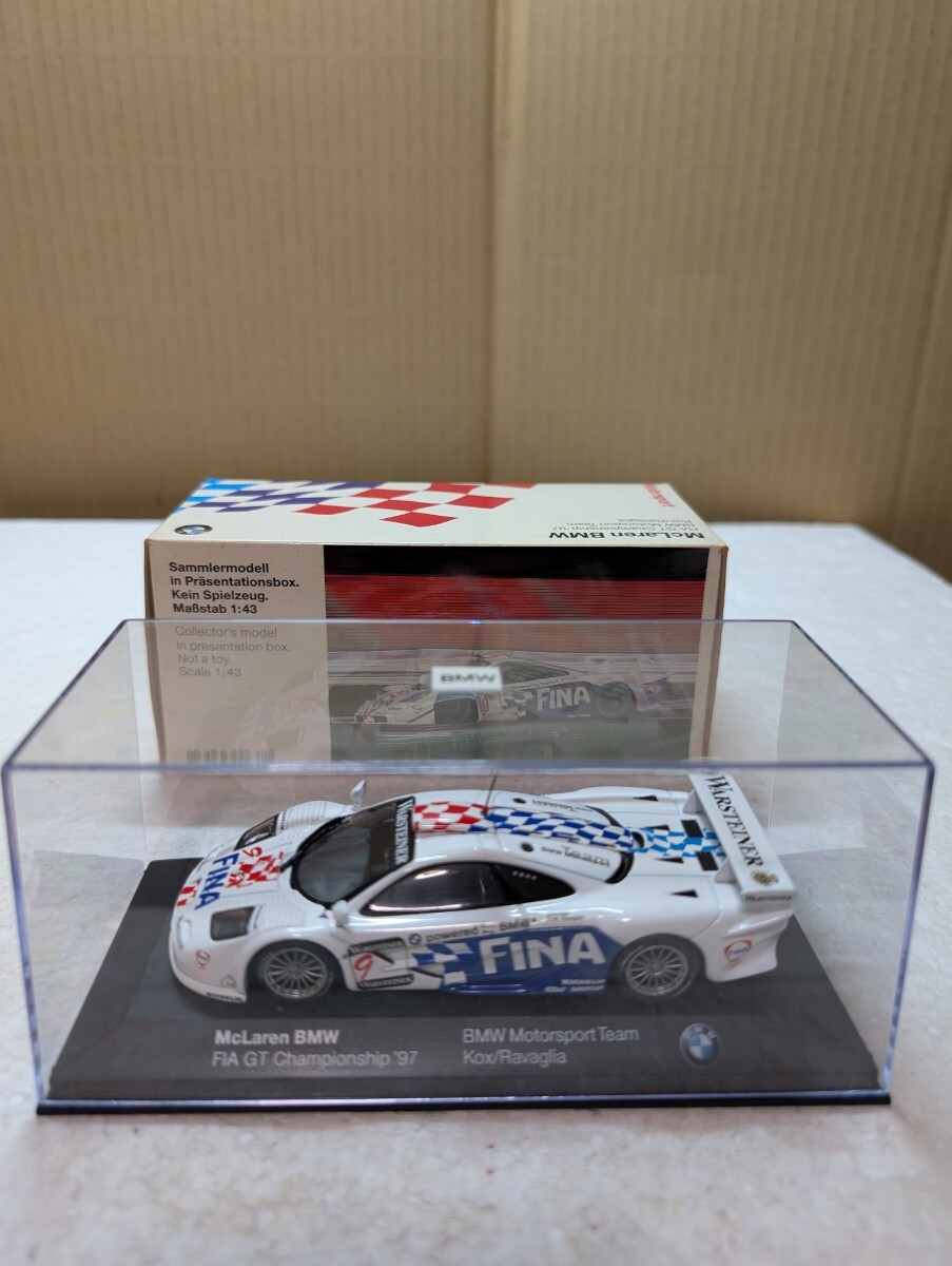 絶版ミニカー MINICHAMPS BMW別注 BMW特注 1/43 マクラーレン BMW FIA GT Championship 97 McLaren BMW ミニチャンプス