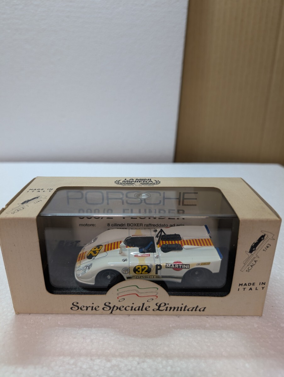 絶版ミニカー BESTMODEL LA MINI MINIERA ラ・ミニ・ミニエラ 1/43 PORSCHE 908 2 FLUNDER TEMPORADA 1970 DECHENT KOCH MADE IN ITALY 